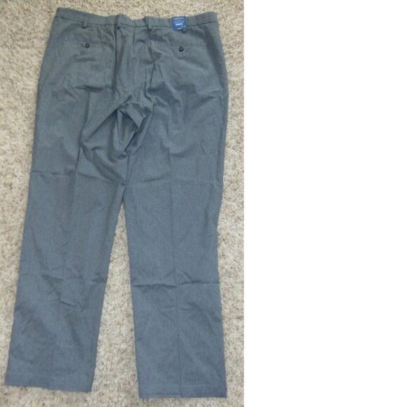 Mens Dress Pants 48x36 Croft & Barrow Gray Classic Easy Care Stretch Flat Front - Picture 6 of 7